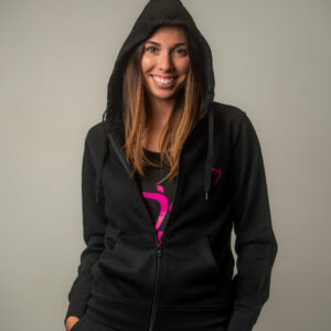 Veste à capuche zippée "Jay'Pink" !